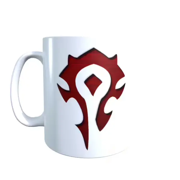 World of Warcraft Horde Crest Embossed Coffee Mug