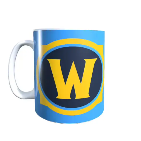 Wow Blue Logo World of Warcraft Mug