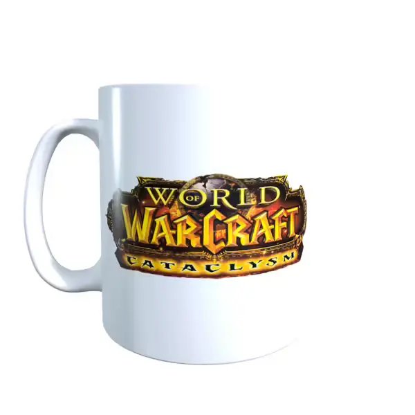 Wow Cat Logo - World of Warcraft Inspired Mug