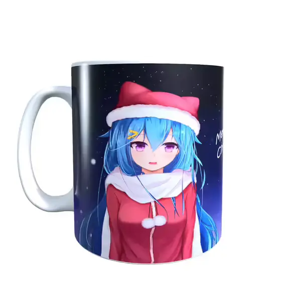 Anime Inspired Hatsune Waifu Christmas Mug