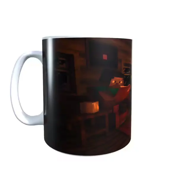 Minecraft Warm By The Fire Coffee Mug