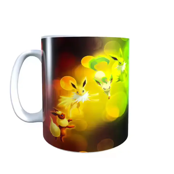 Pokemon Eevee Evolution Rainbow Coffee Mug