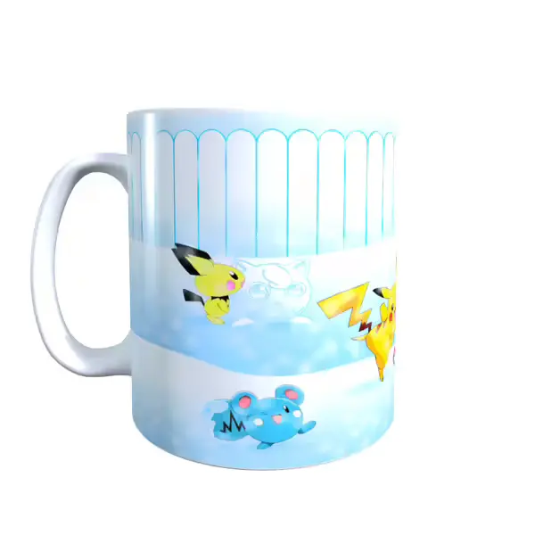 Pokemon Playing In The Snow Coffee Mug