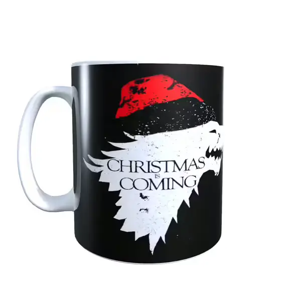 Christmas Got Christmas Is Coming Start Black Coffee Mug