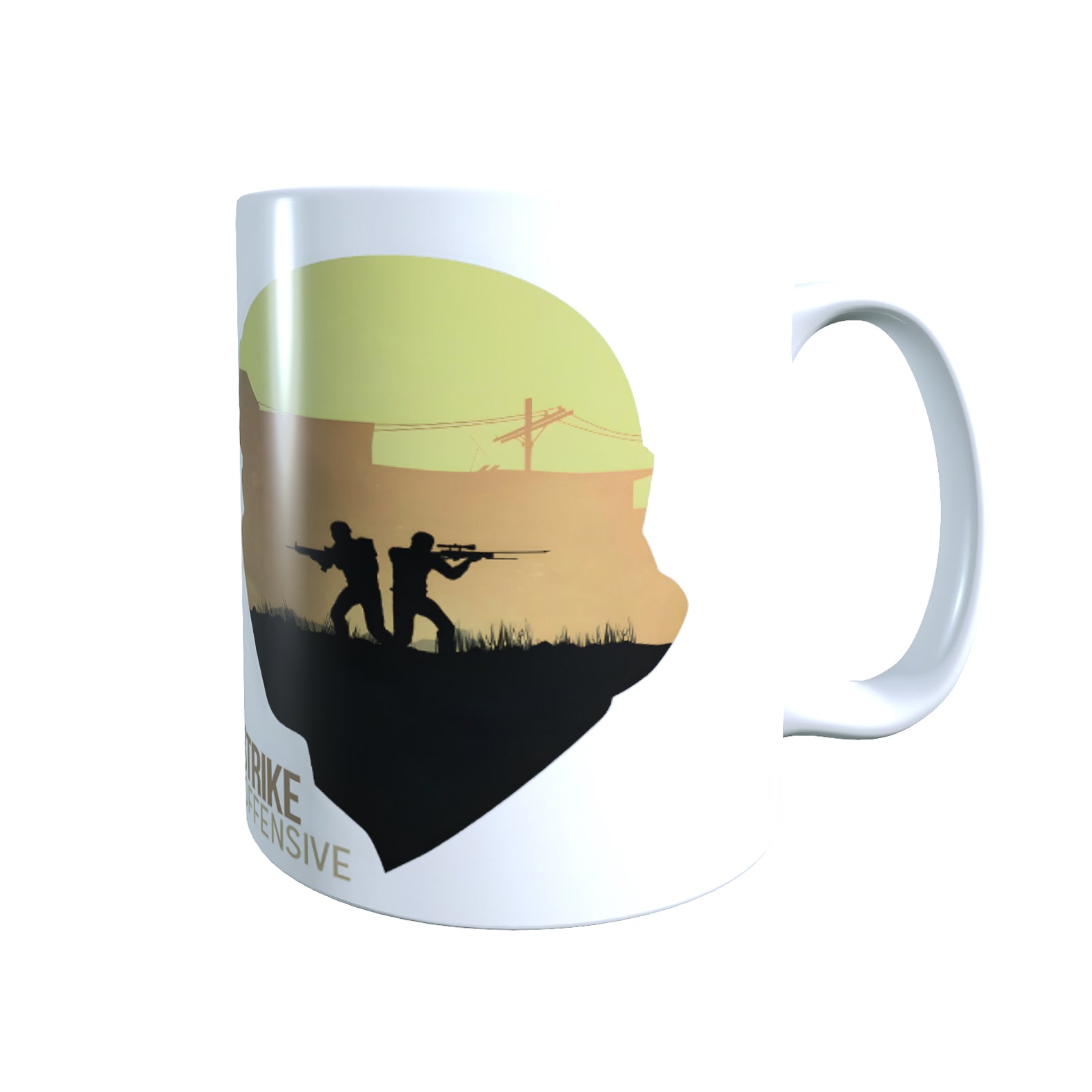 Blue and Orange Team Head - Tactical Ops Coffee Mug