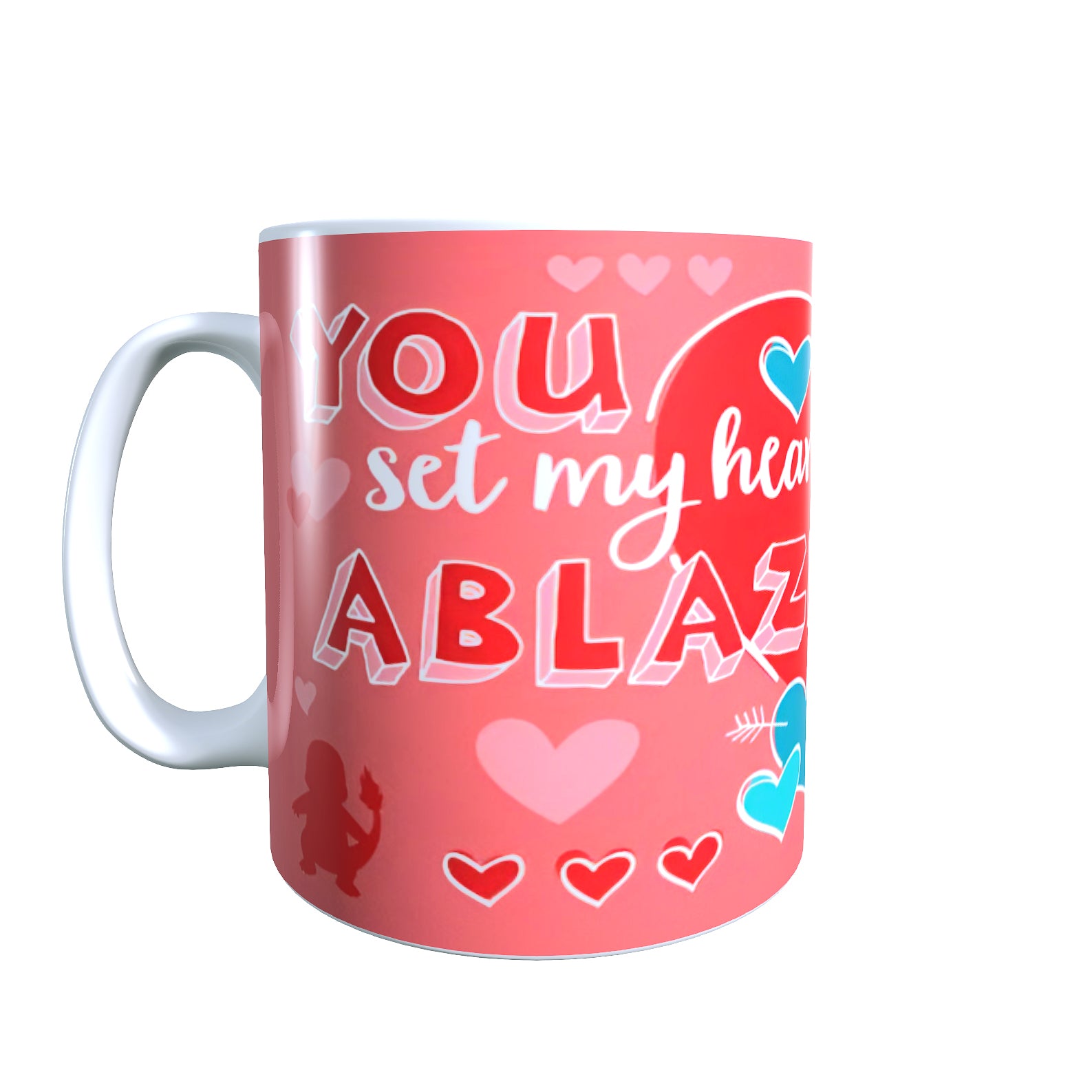Charmander Valentines Day - Creature Catchers Coffee Mug