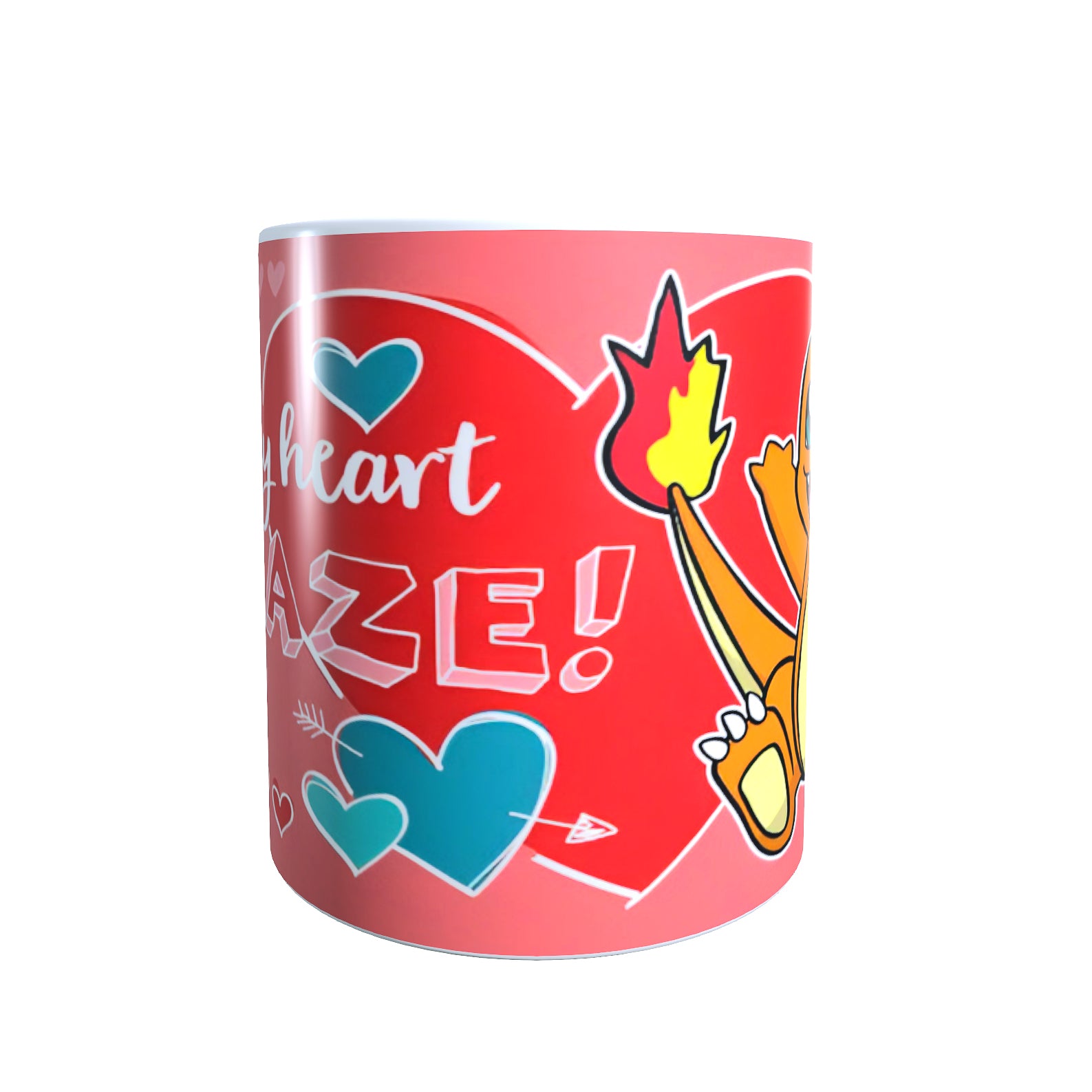 Charmander Valentines Day - Creature Catchers Coffee Mug