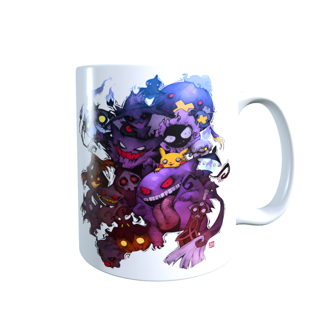 Creepy Ghost Collage Halloween - Creature Catchers Coffee Mug