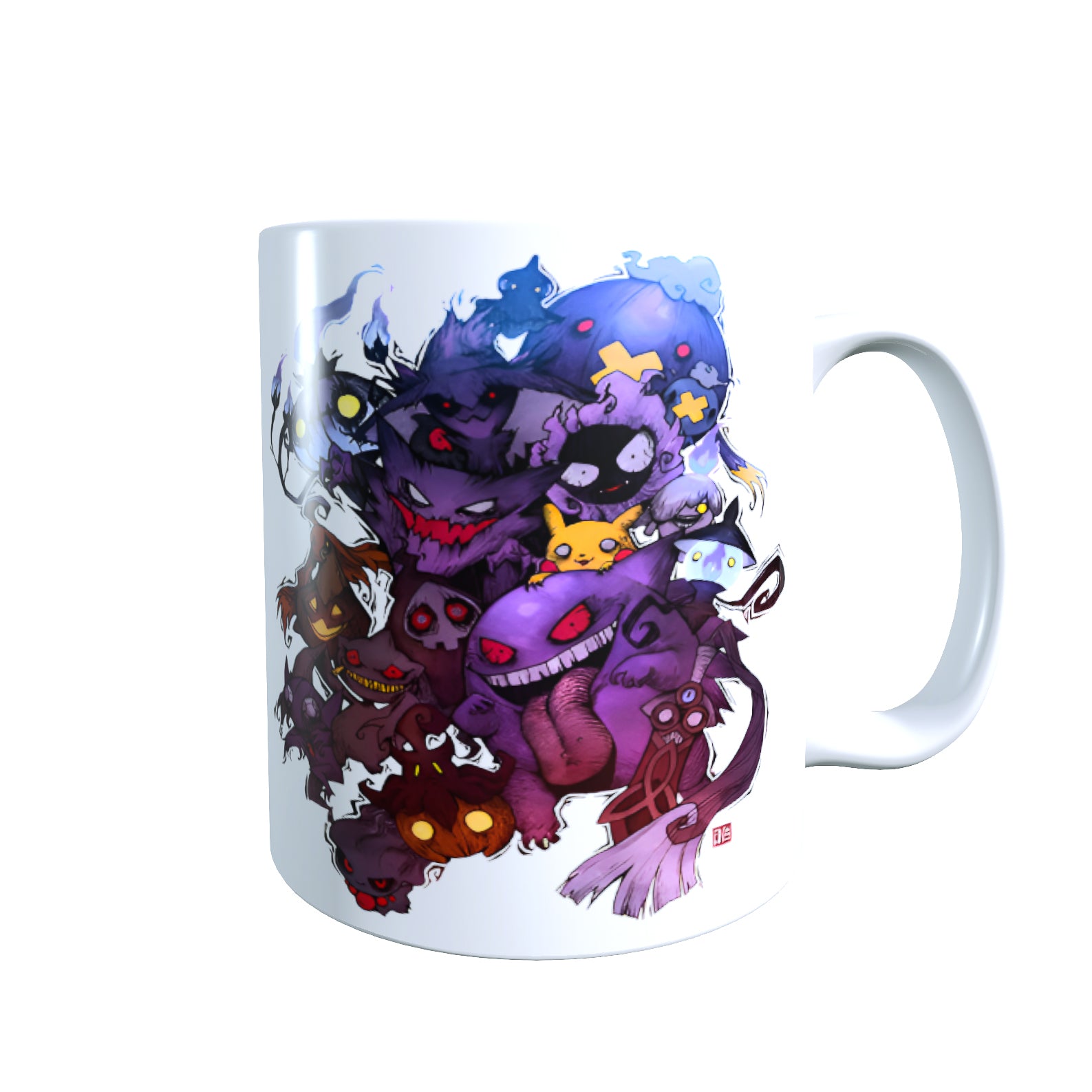Creepy Ghost Collage Halloween - Creature Catchers Coffee Mug