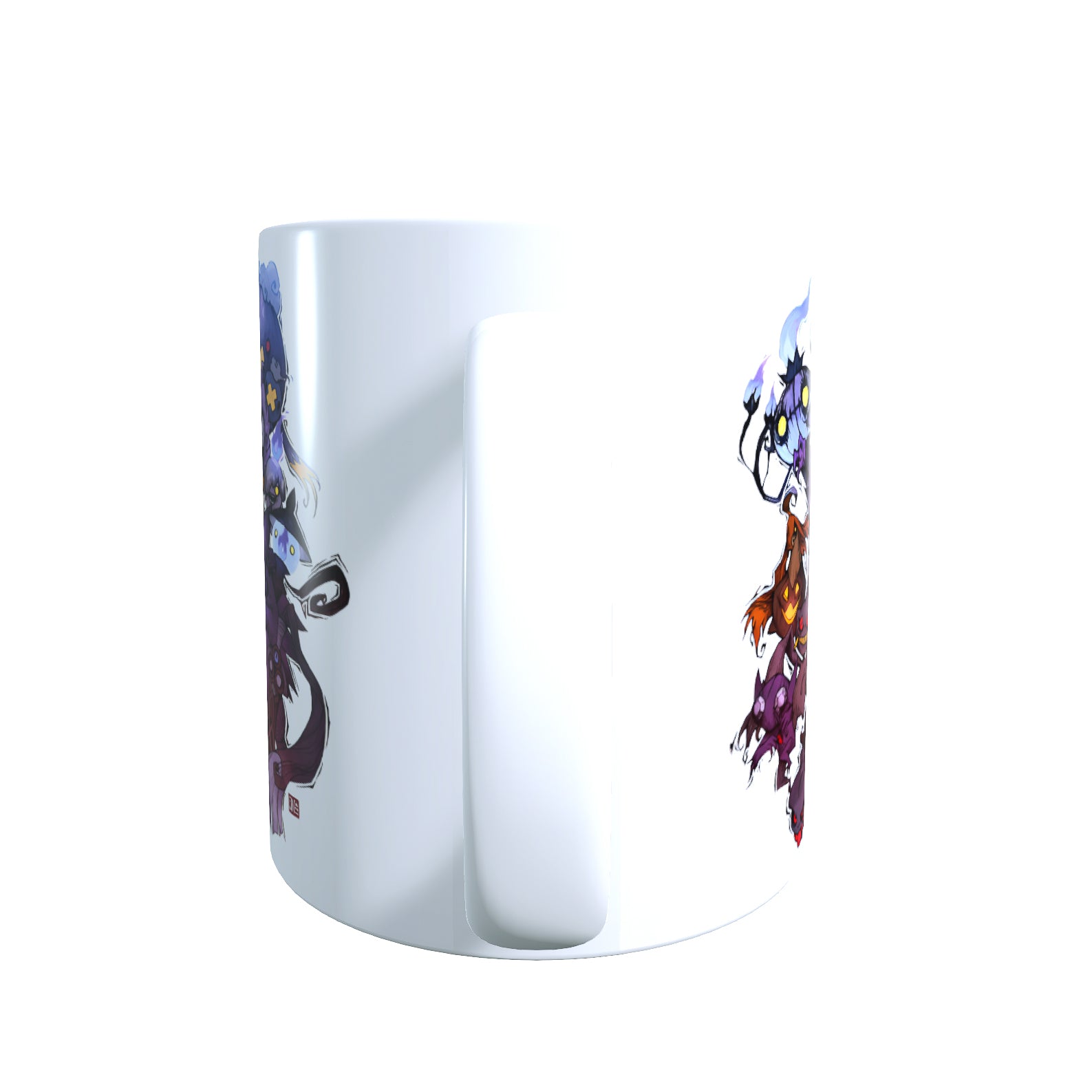 Creepy Ghost Collage Halloween - Creature Catchers Coffee Mug
