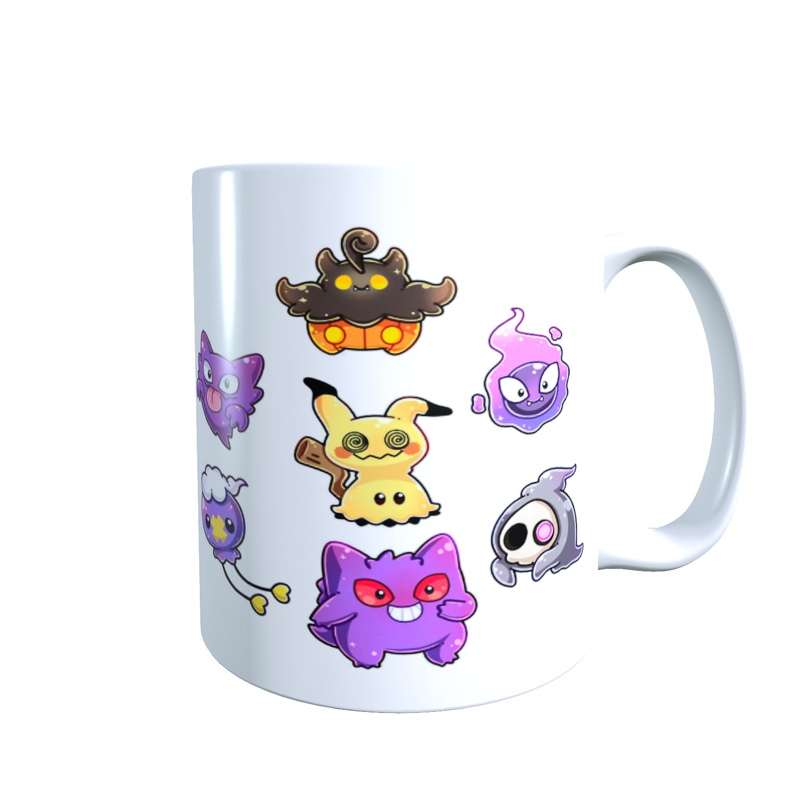 Cute Ghost Collage Halloween - Creature Catchers Coffee Mug