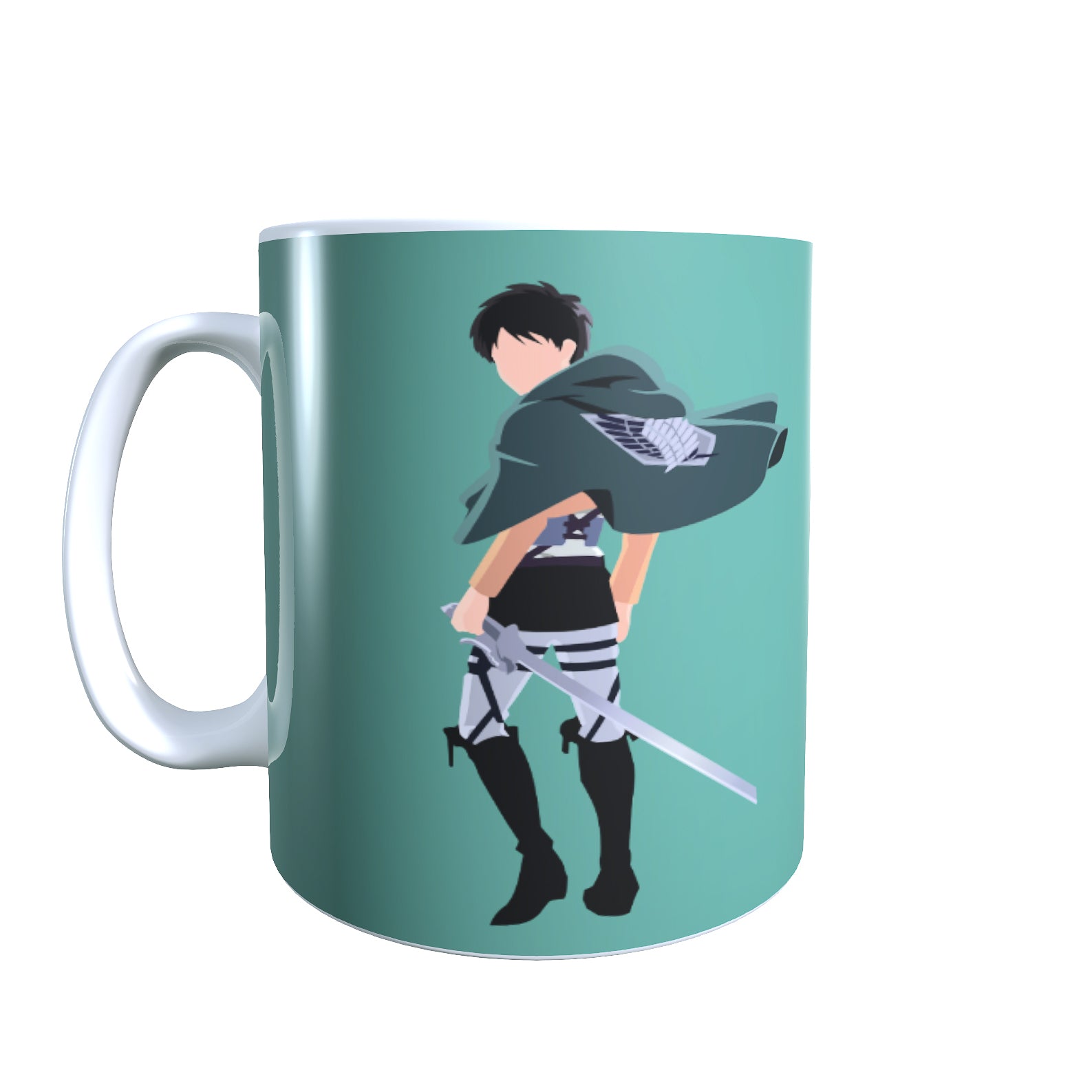 Eren Back Minimal - Titan Siege Coffee Mug