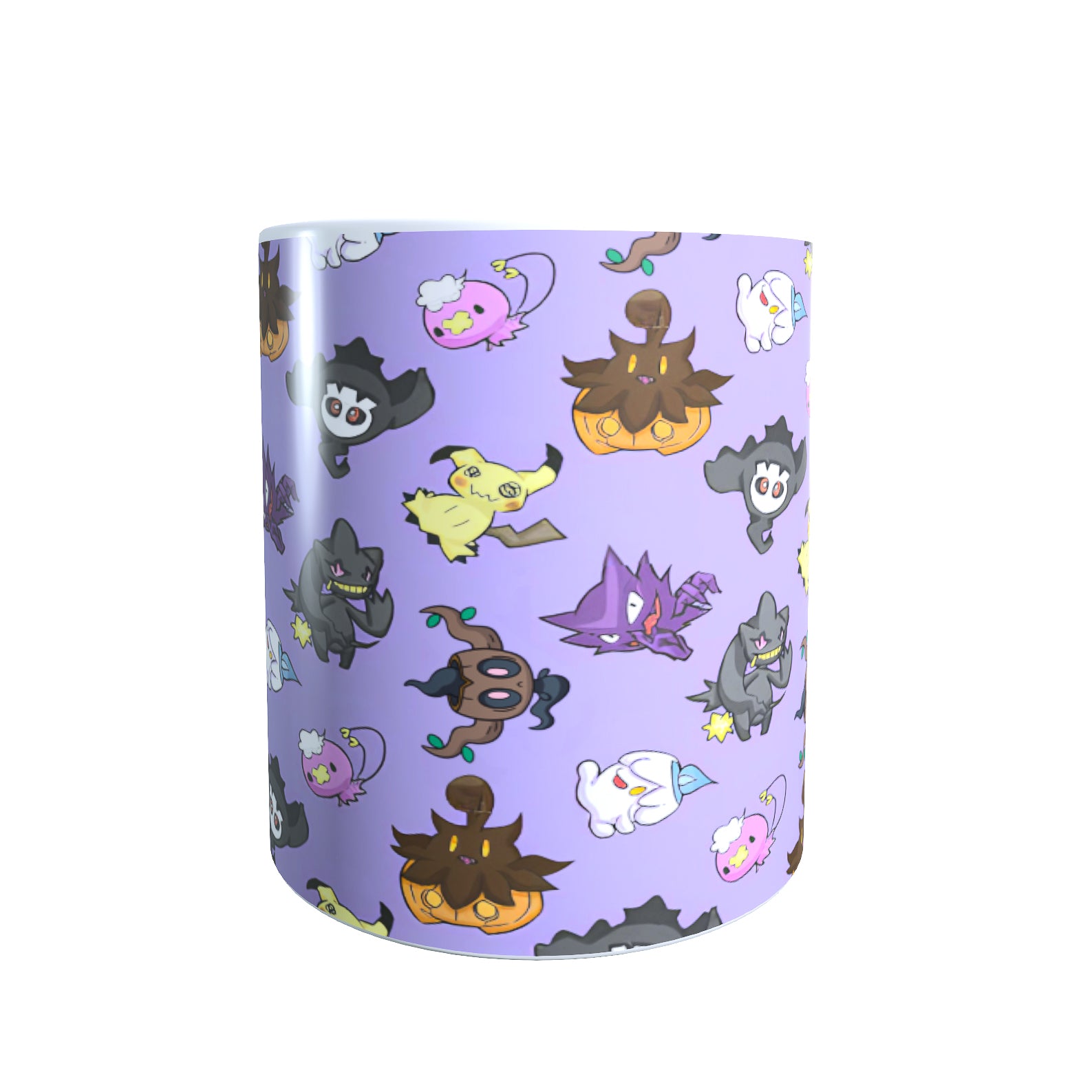 Purple Ghost Collage Halloween - Creature Catchers Coffee Mug