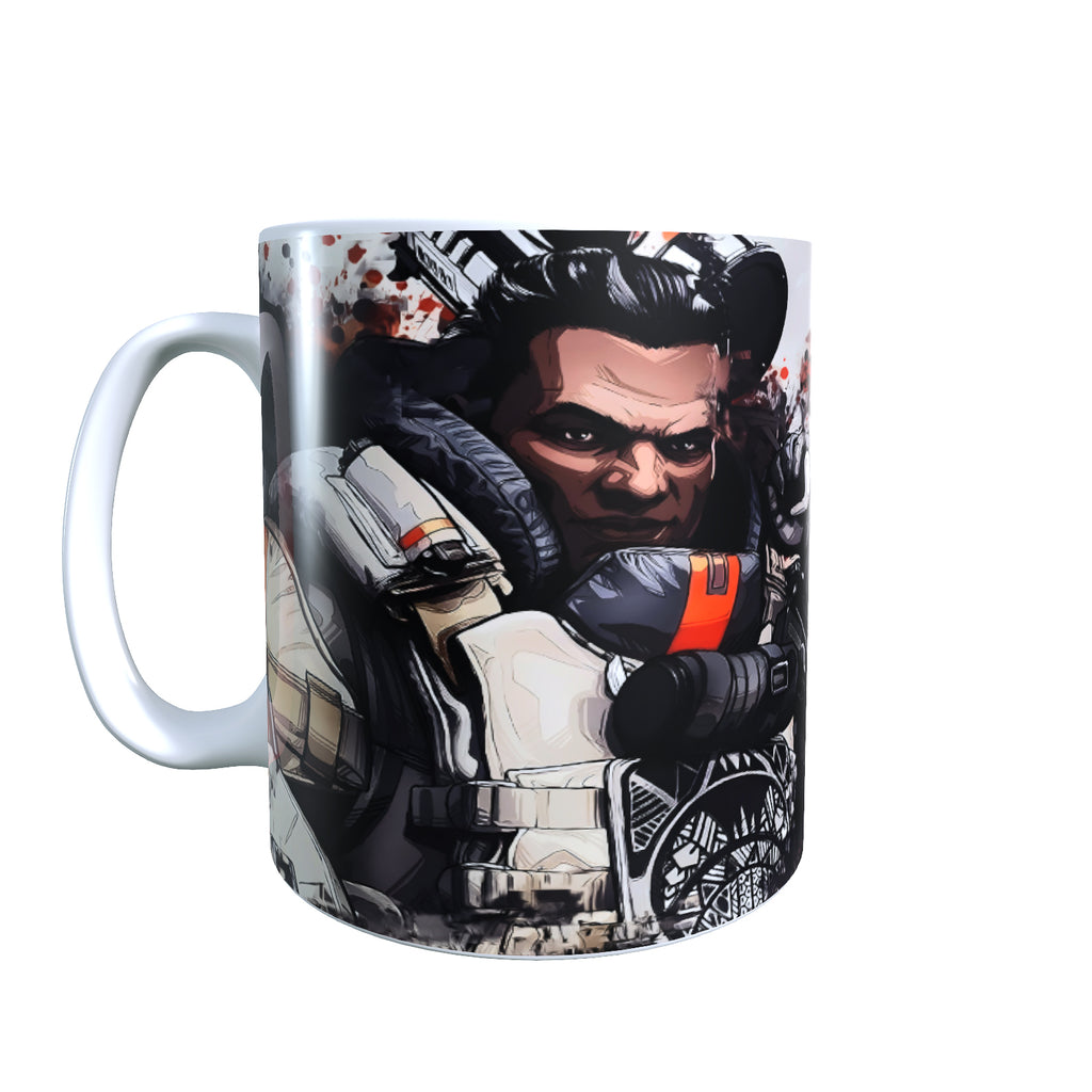 Armored Defender Cell Shaded - Battle Royale Elite Coffee Mug