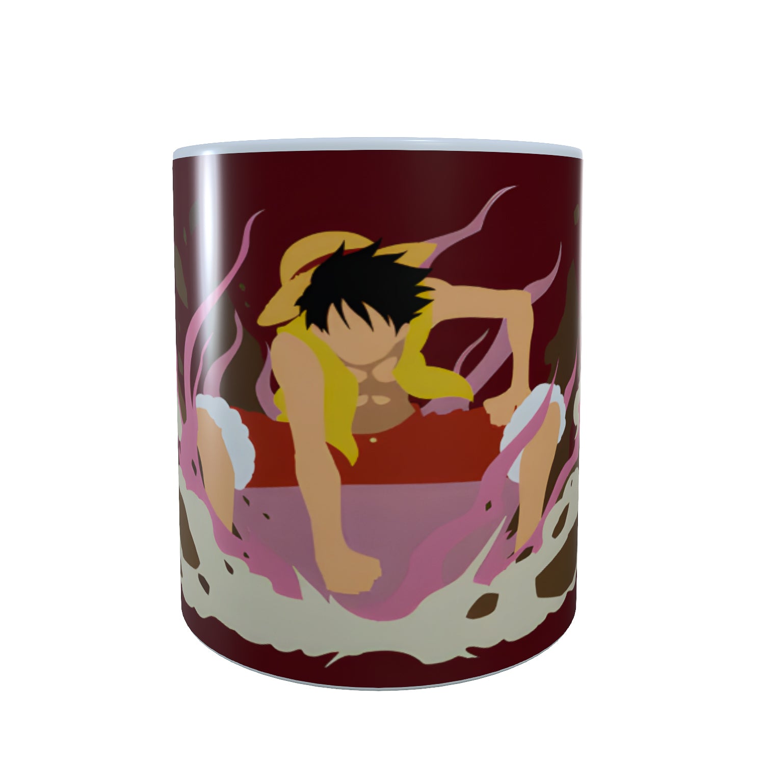 Luffy Power Up Minimal - Pirate’s Voyage Coffee Mug