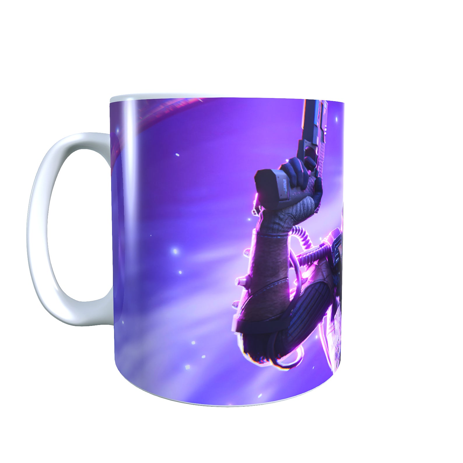 Void Jumper in Action - Battle Royale Elite Coffee Mug