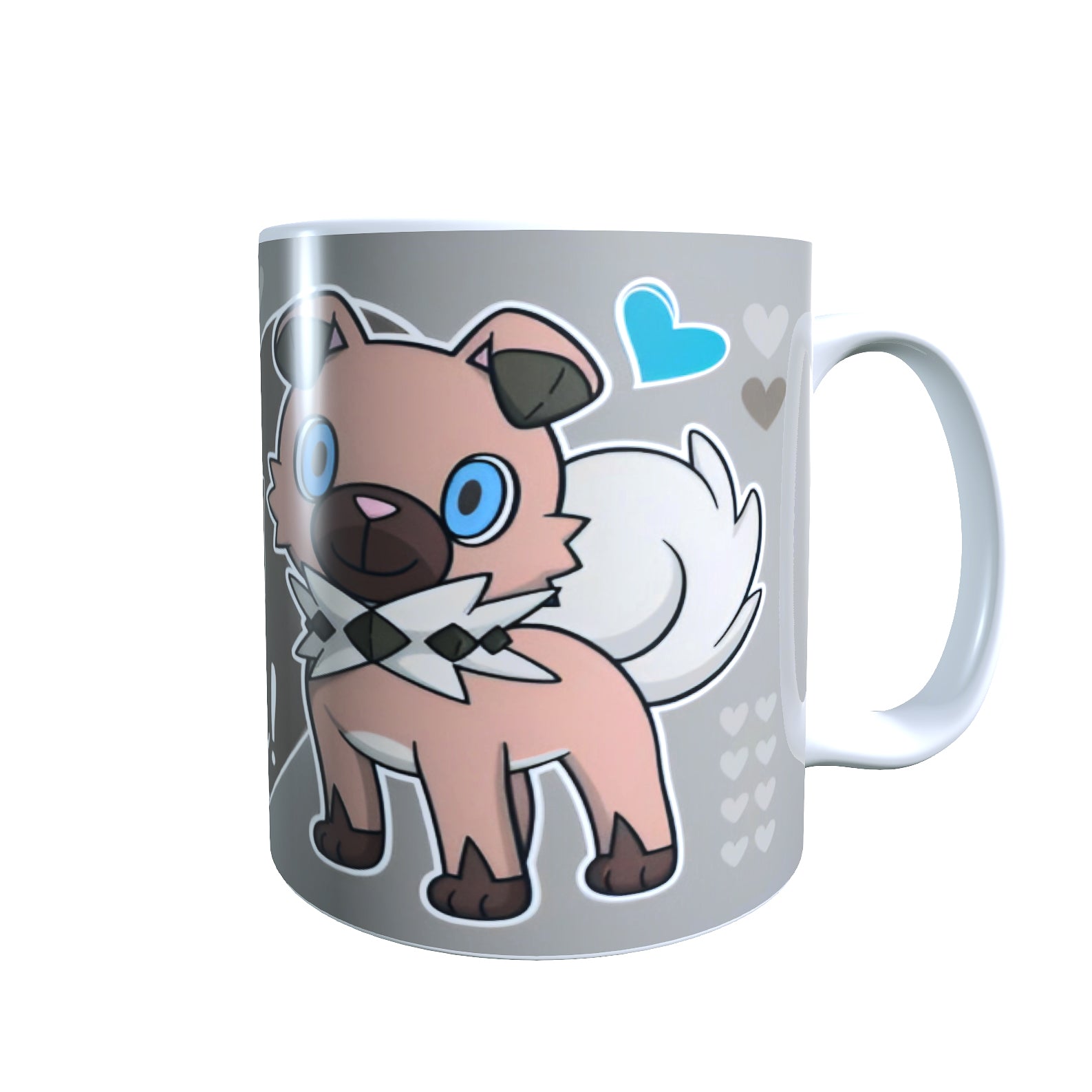 Rockruff Valentines Day - Creature Catchers Coffee Mug