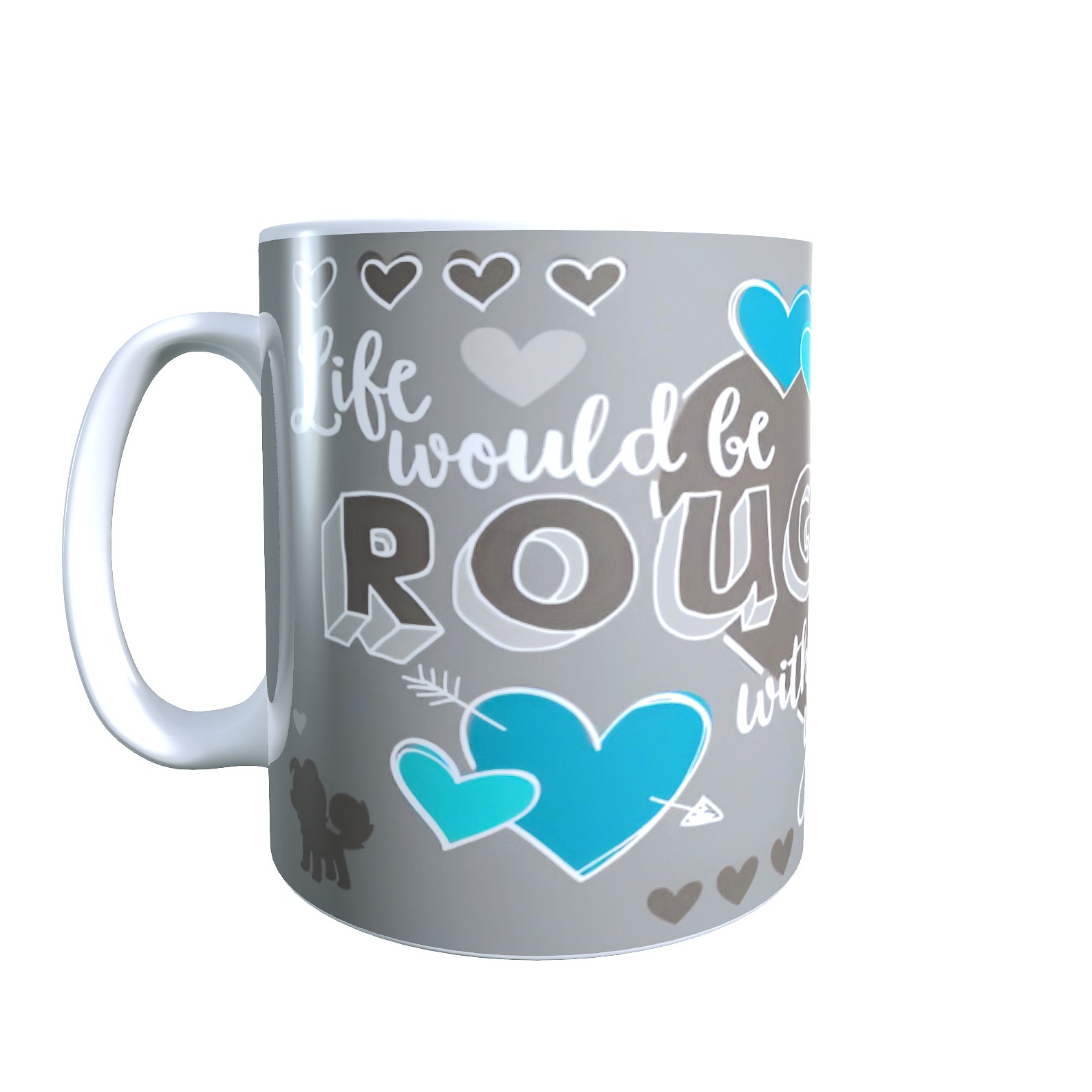 Rockruff Valentines Day - Creature Catchers Coffee Mug