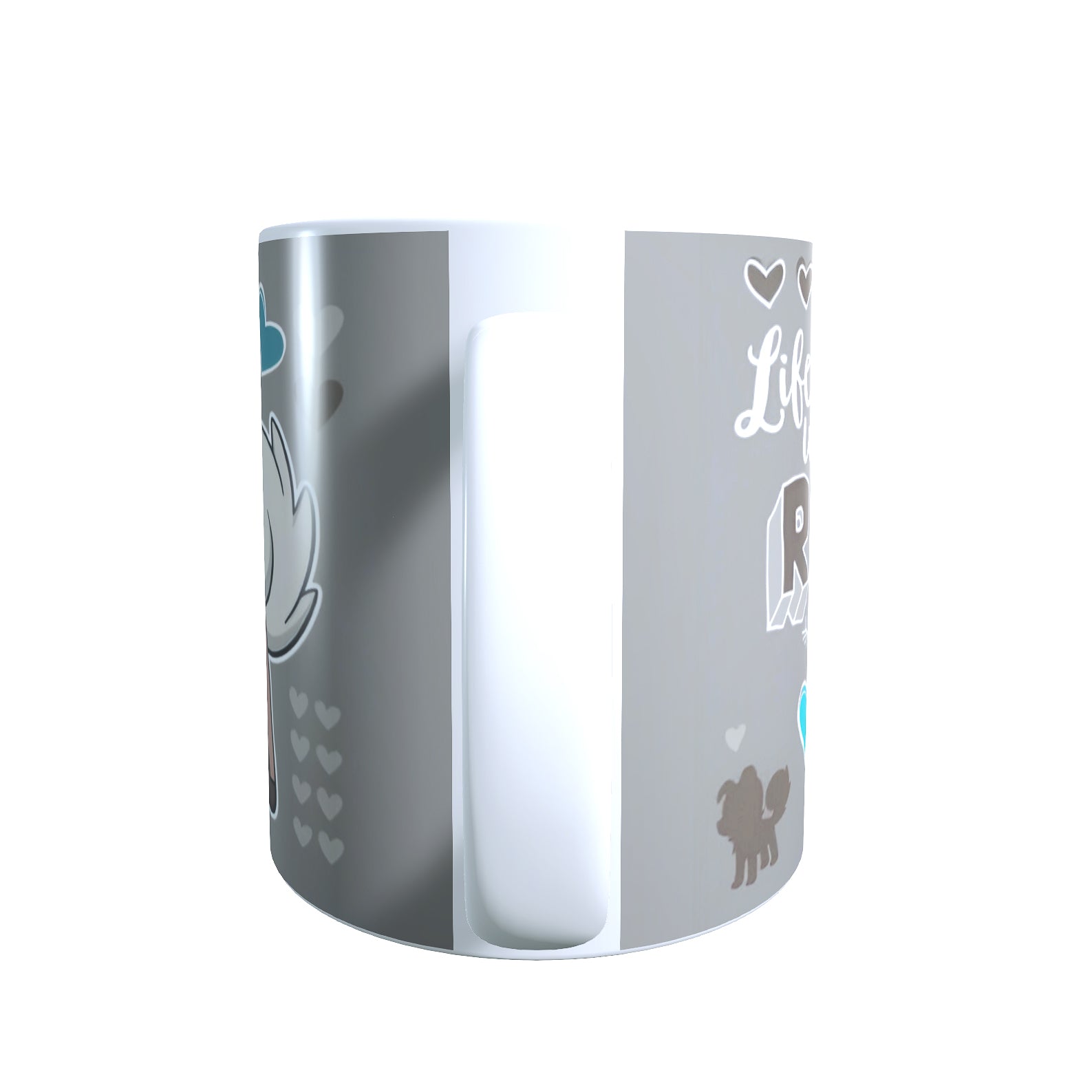 Rockruff Valentines Day - Creature Catchers Coffee Mug