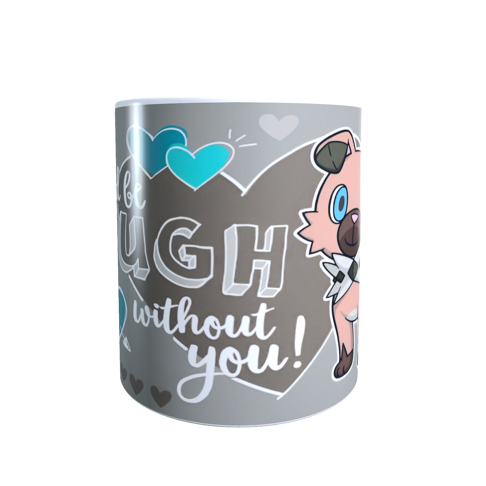 Rockruff Valentines Day - Creature Catchers Coffee Mug