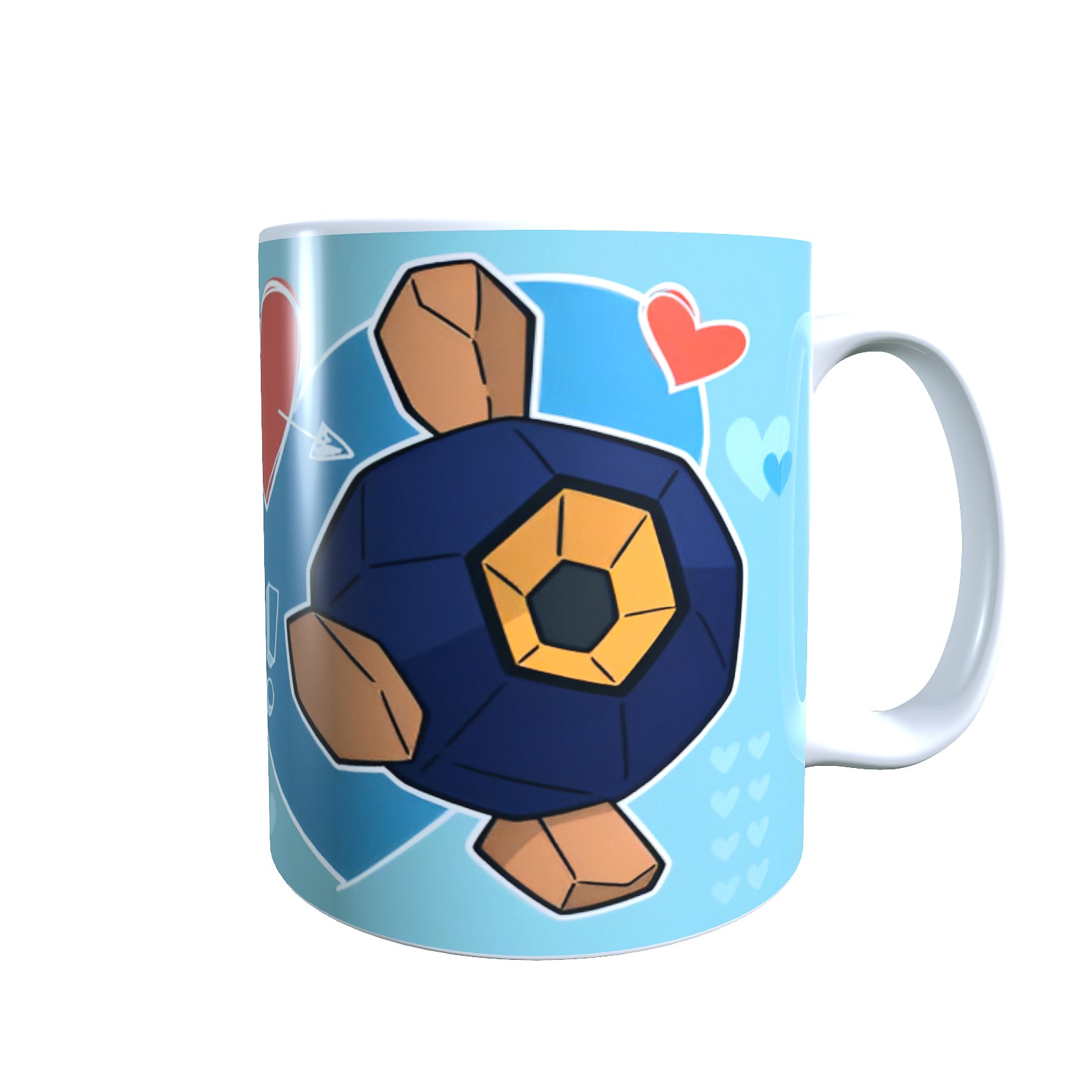 Roggenrola Valentines Day - Creature Catchers Coffee Mug